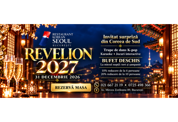 Revelion 2027 la Seoul: bufet coreean, K-pop și karaoke